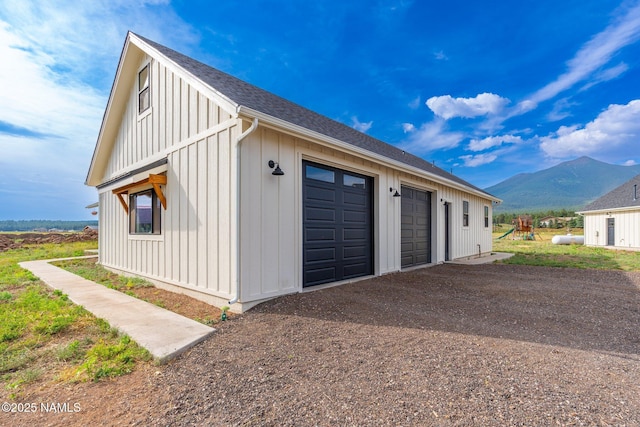 6552 Kelsey Springs Way, Flagstaff, AZ 86001 - detached garage with a mountain view