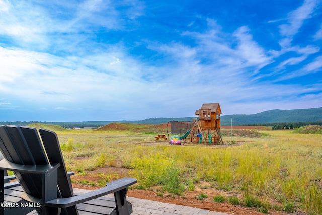 6552 Kelsey Springs Way, Flagstaff, AZ 86001 - view of playground featuring a mountain view