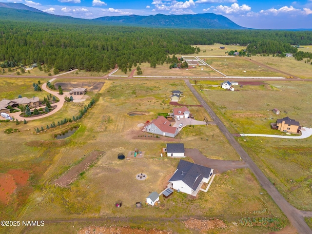 6552 Kelsey Springs Way, Flagstaff, AZ 86001 - aerial view of property and surrounding area featuring a mountainous background and a forest