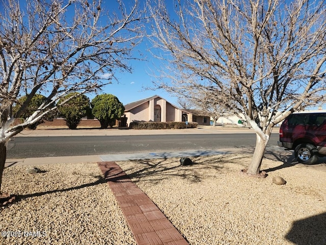 view of road with sidewalks