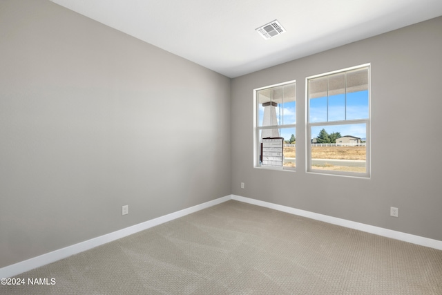 view of carpeted empty room