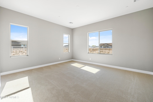 view of carpeted empty room