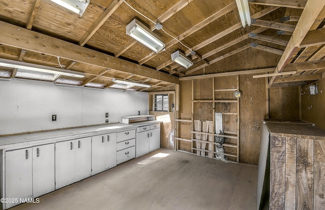 view of basement