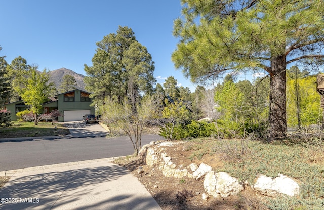 2545 N Broken Circle Rd, Flagstaff, AZ 86004 - view of concrete surface featuring a mountain view