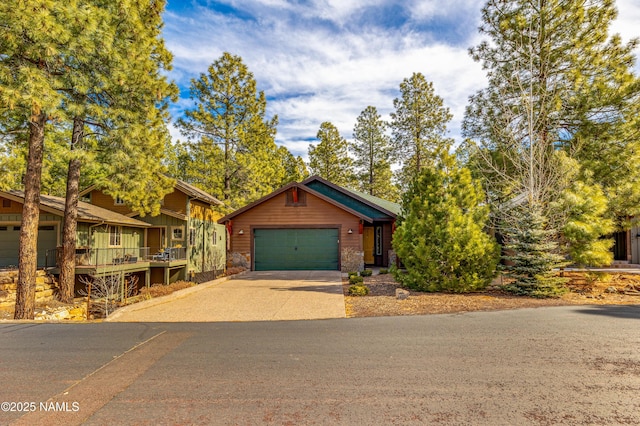 view of front of house featuring a garage