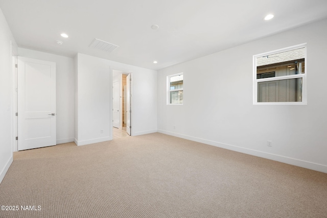 555 N Valerian Ln Lot 24, Flagstaff, AZ 86004 - spare room featuring baseboards, light colored carpet, and recessed lighting
