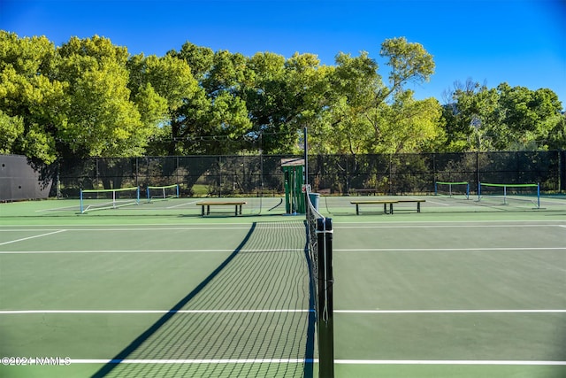 view of sport court