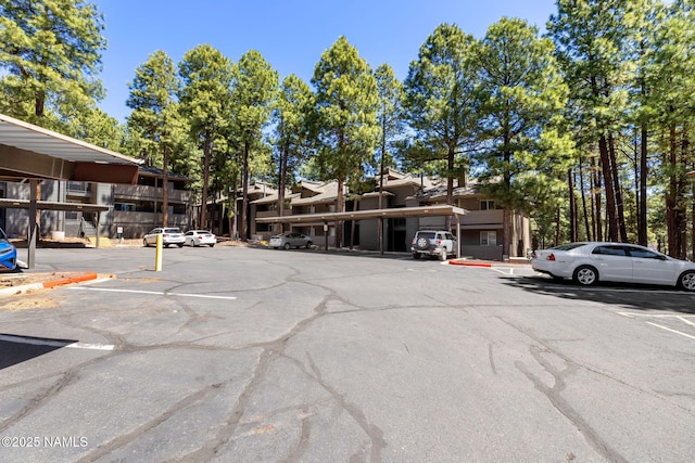 view of uncovered parking lot