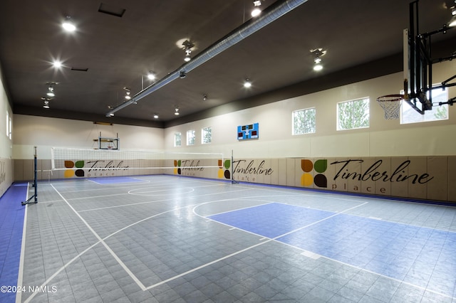 view of basketball court featuring community basketball court