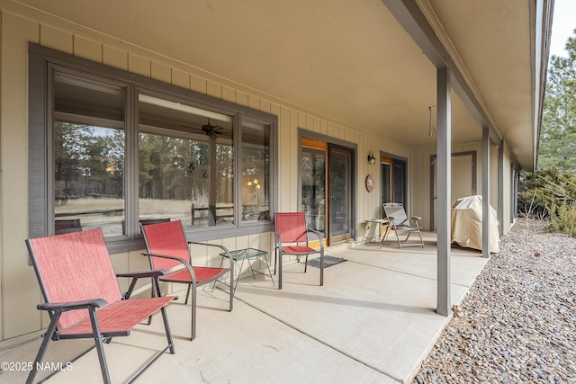 view of patio / terrace featuring grilling area