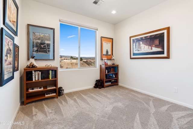 misc room featuring carpet flooring