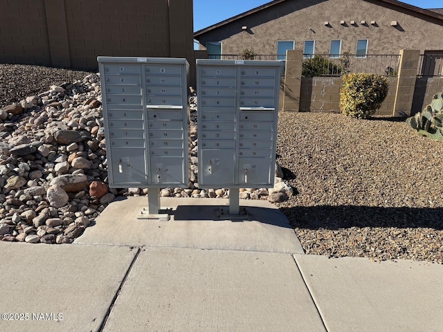 view of property's community featuring mail boxes