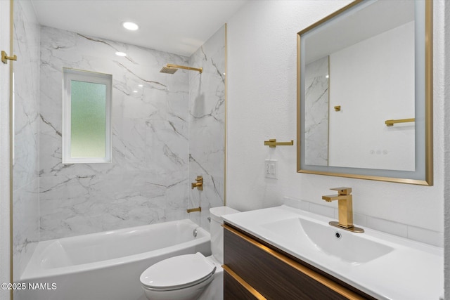3707 E Amelia Ave, Phoenix, AZ 85018 - bathroom featuring vanity and shower / tub combination