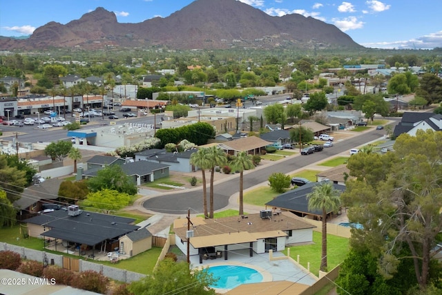 3707 E Amelia Ave, Phoenix, AZ 85018 - aerial view of residential area featuring mountains