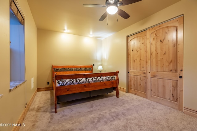2163 S Highland Mesa Rd, Flagstaff, AZ 86001 - carpeted bedroom with ceiling fan