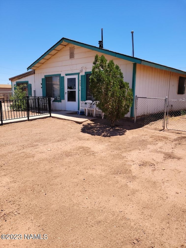 view of back of property