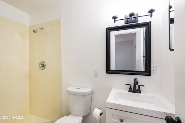 2814 N Patterson Blvd, Flagstaff, AZ 86004 - bathroom with toilet, a shower, and vanity