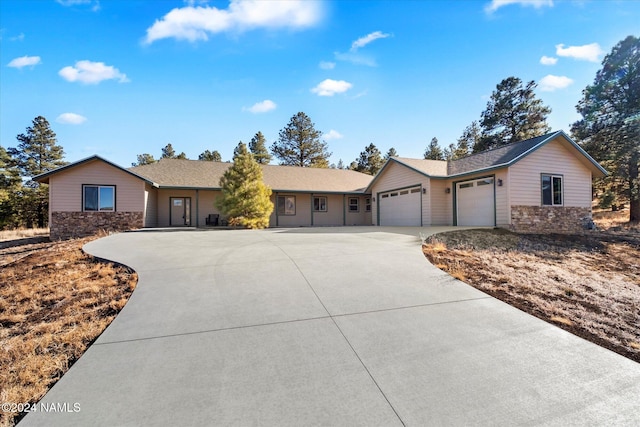 ranch-style house with a garage