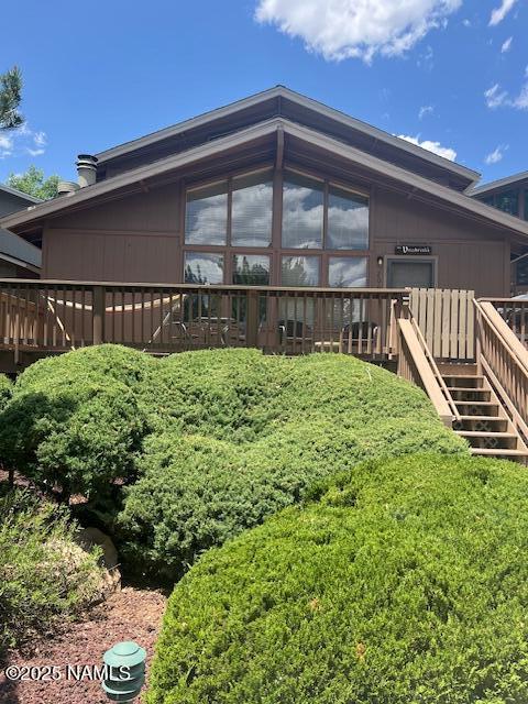 2065 N Country Club Dr, Flagstaff, AZ 86004 - back of house featuring a deck