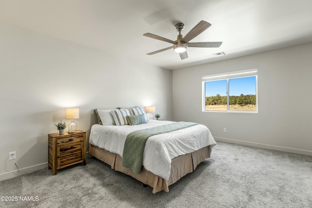 12220 Curtis Ct, Bellemont, AZ 86015 - bedroom with baseboards, carpet, and visible vents