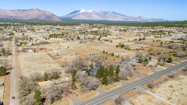 aerial view featuring a mountain view