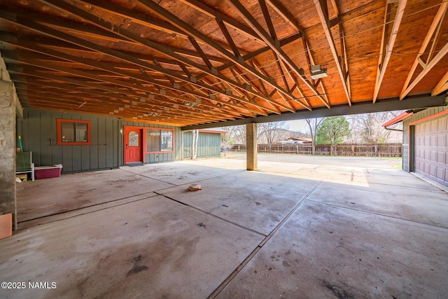 view of patio with fence