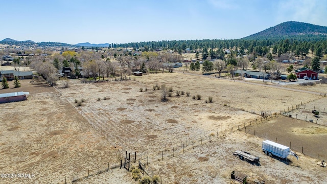 property view of mountains featuring a rural view