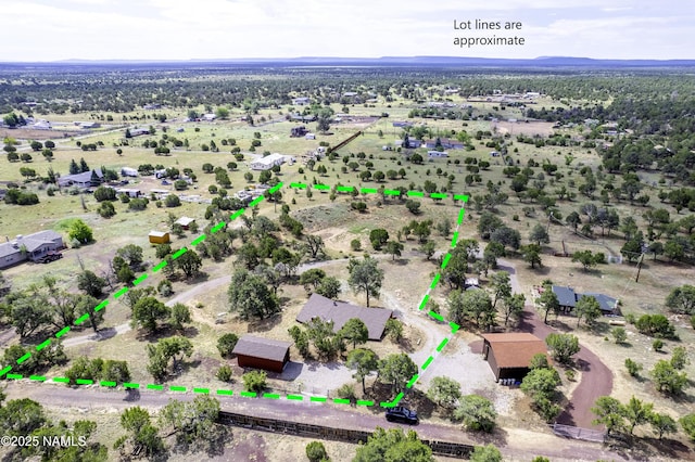 5920 Wildflower Rd, Flagstaff, AZ 86004 - bird's eye view with a rural view