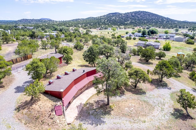 5920 Wildflower Rd, Flagstaff, AZ 86004 - birds eye view of property featuring a mountain view