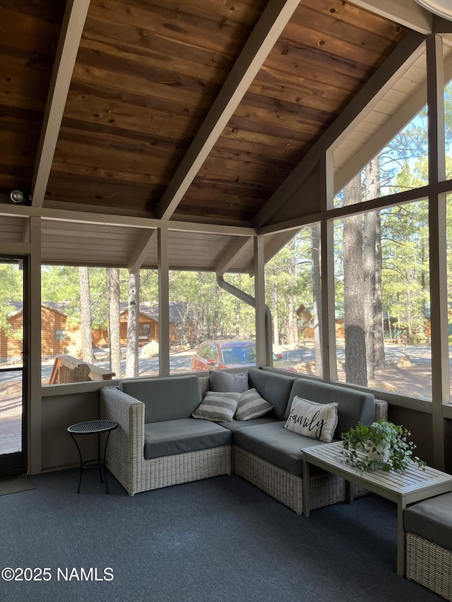 2511 Black Bear Ln, Pine Top, AZ 85935 - sunroom / solarium featuring outdoor lounge area