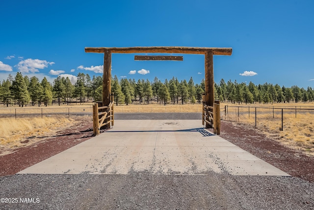 1533 S Minstrel Ln, Williams, AZ 86046 - gate featuring a view of countryside and a wooded view