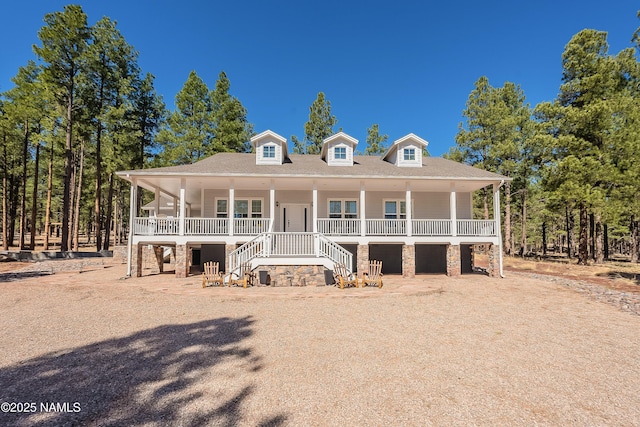 1533 S Minstrel Ln, Williams, AZ 86046 - view of front of property with a porch and stairs