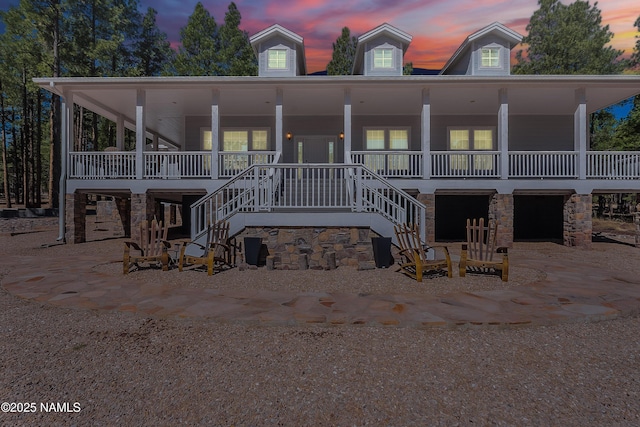1533 S Minstrel Ln, Williams, AZ 86046 - view of front of property with stairs and covered porch