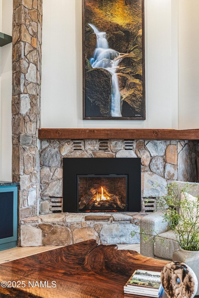 1451 N Mariposa Rd, Flagstaff, AZ 86004 - detailed view of a stone fireplace