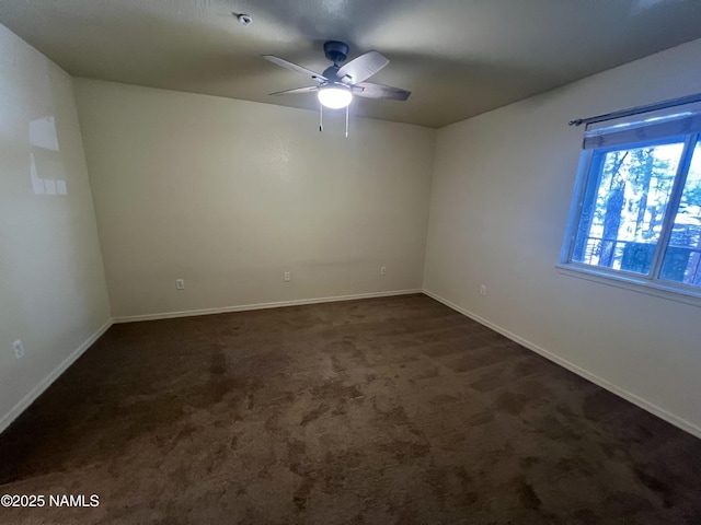 1185 W University Dr Unit 15-222, Flagstaff, AZ 86001 - unfurnished room with a ceiling fan and dark carpet