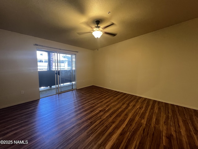 1185 W University Dr Unit 15-222, Flagstaff, AZ 86001 - spare room with dark wood-type flooring and a ceiling fan