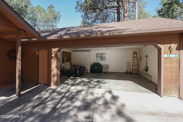 view of patio / terrace with driveway