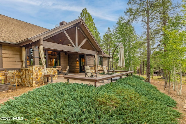 2047 E Del Rae Dr Unit 163, Flagstaff, AZ 86005 - view of yard with a deck