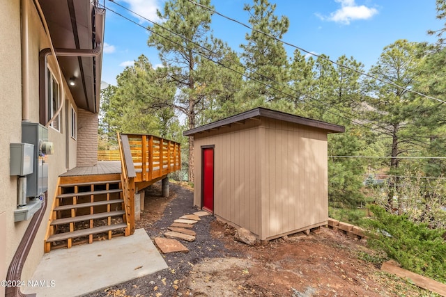 1024 E Hillcrest Dr, Flagstaff, AZ 86004 - view of shed with stairs