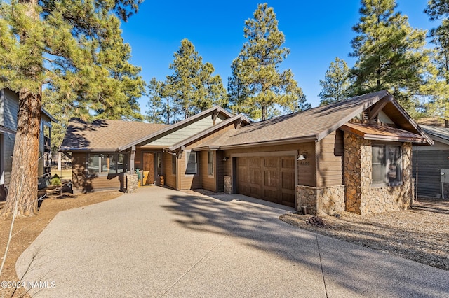 view of front of home featuring a garage