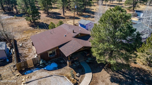 birds eye view of property