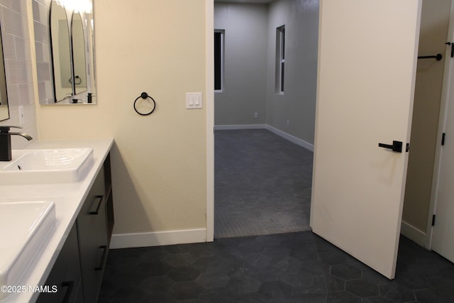 bathroom with vanity