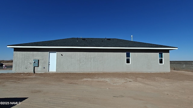 view of rear view of property