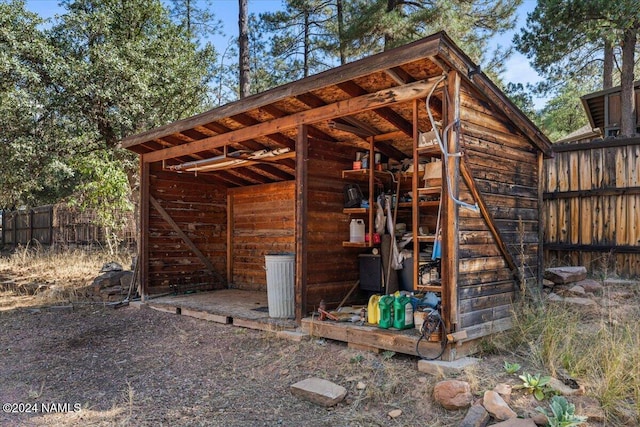 view of outbuilding