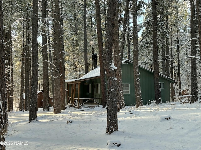 view of front of property with board and batten siding