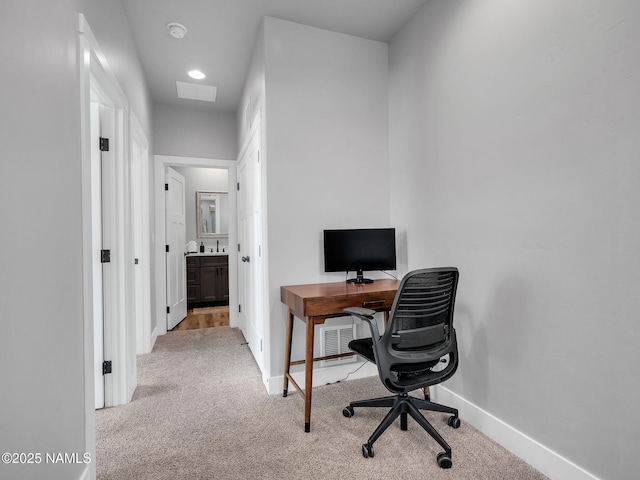 2954 S Perdiz Ln, Flagstaff, AZ 86001 - carpeted home office with baseboards and visible vents