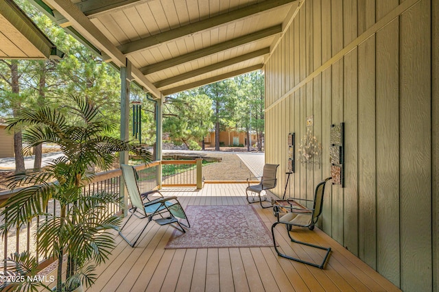 2201 N Rio De Flag Dr, Flagstaff, AZ 86004 - view of wooden deck