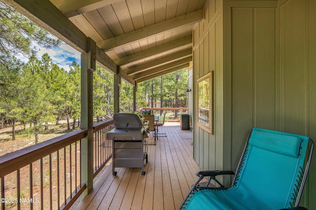 2201 N Rio De Flag Dr, Flagstaff, AZ 86004 - wooden terrace featuring a grill