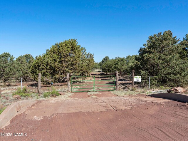 7284 N Buck Ridge Rd, Williams, AZ 86046 - view of dirt / gravel road featuring a gate
