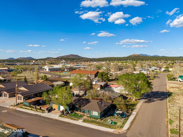 502 N Humbolt St, Williams, AZ 86046 - aerial view of residential area featuring a mountain backdrop